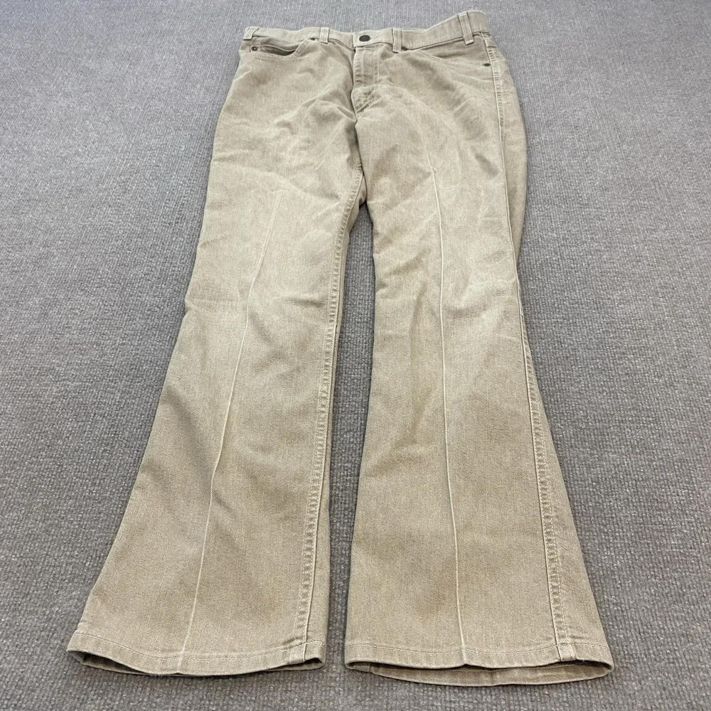 Vintage Levi's Action Jeans Pants Mens 34 Fits 32x30 Beige Khaki Straight 90s